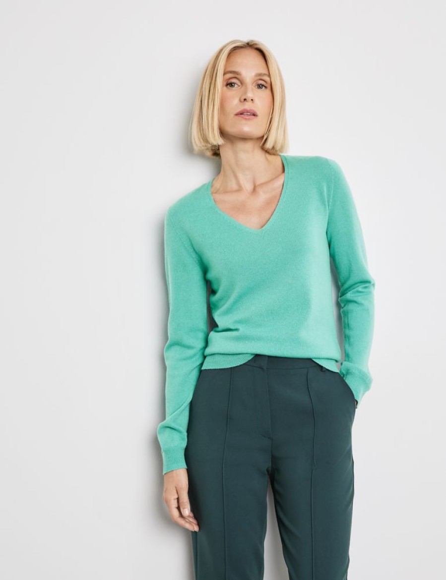 Knitwear GERRY WEBER | Wollen Trui Met Kasjmier