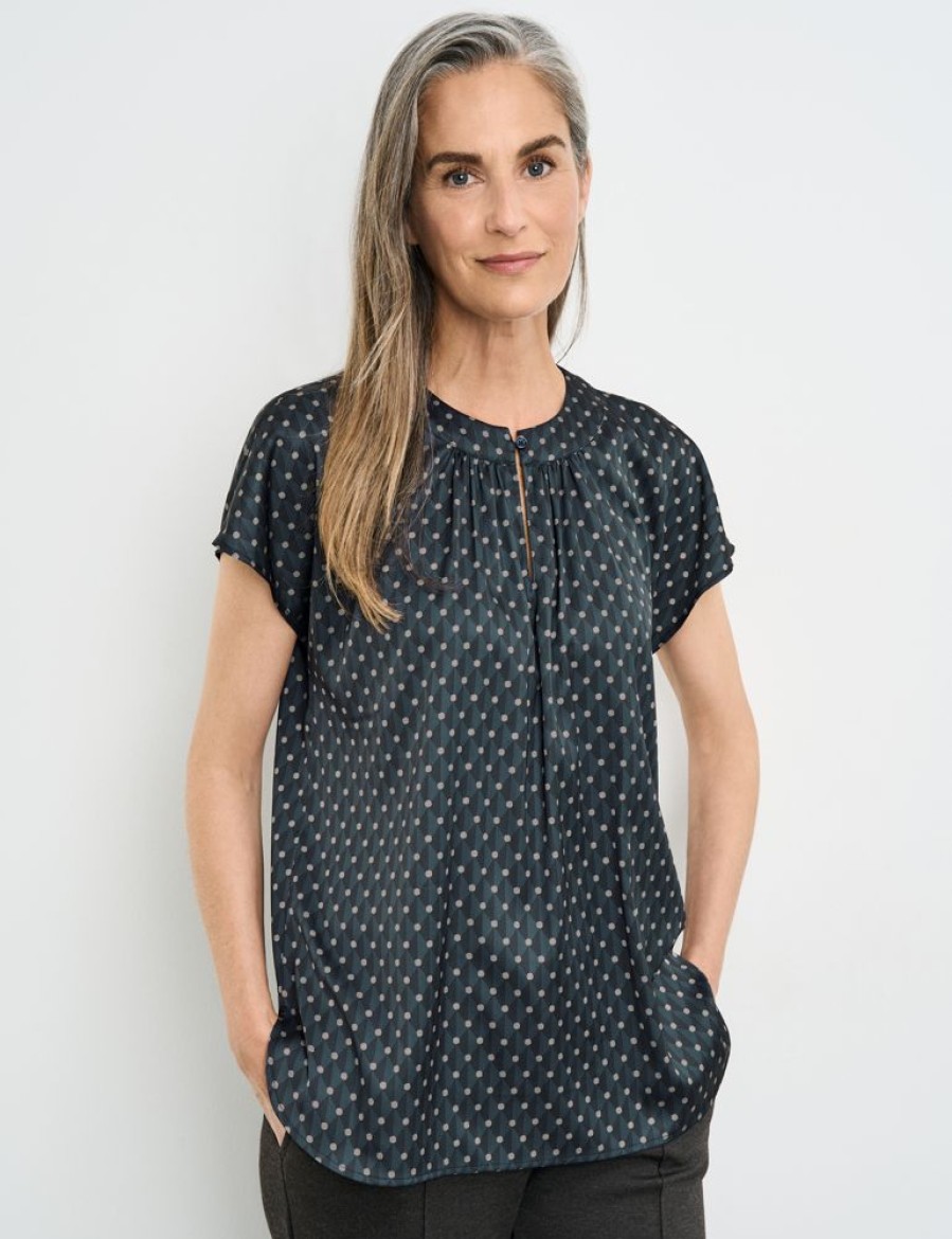 Blouses GERRY WEBER | Blouse Met Korte Mouwen