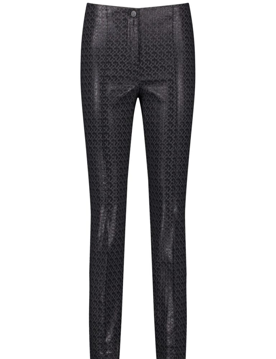 Broeken GERRY WEBER | Broek Met Glanzende Finish, Slim Fit