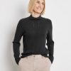 Knitwear GERRY WEBER | Trui Met Kasjmier En Mooie Deelnaad