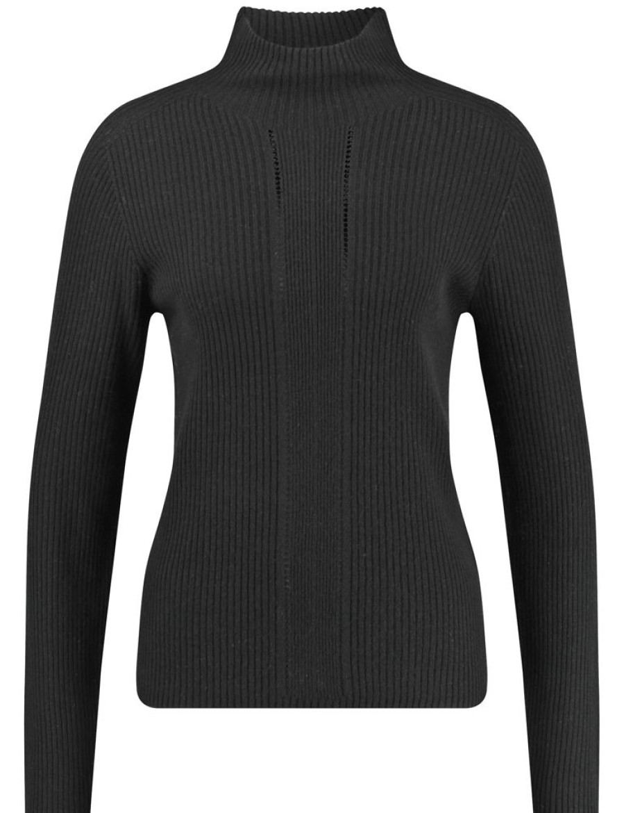 Knitwear GERRY WEBER | Trui Met Kasjmier En Mooie Deelnaad