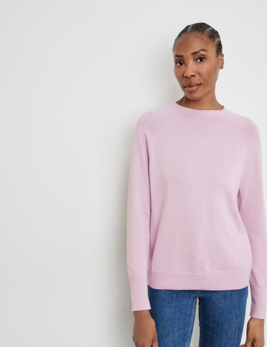 Knitwear GERRY WEBER | Trui Van Fijn Breisel Met Zijde