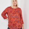 Blouses SAMOON | Blouse Met 3/4-Mouwen