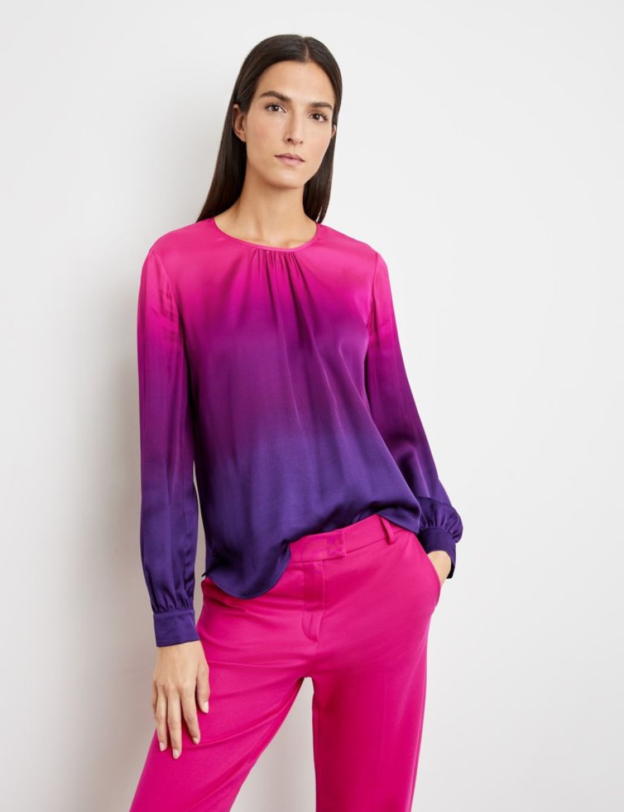 Blouses GERRY WEBER | Soepele Blouse Met Kleurverloop