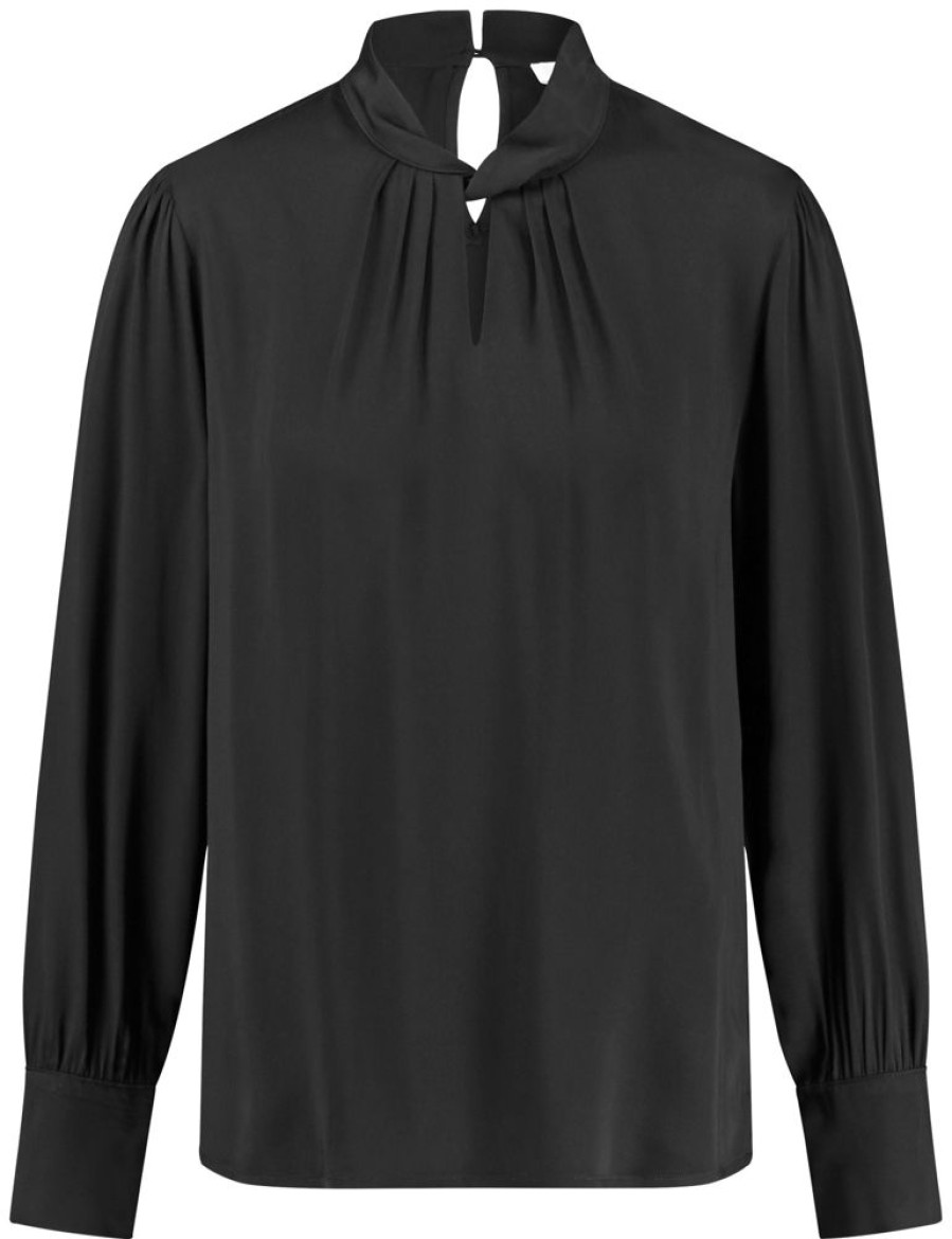 Blouses GERRY WEBER | Soepele Blouse Met Decoratieve Hals