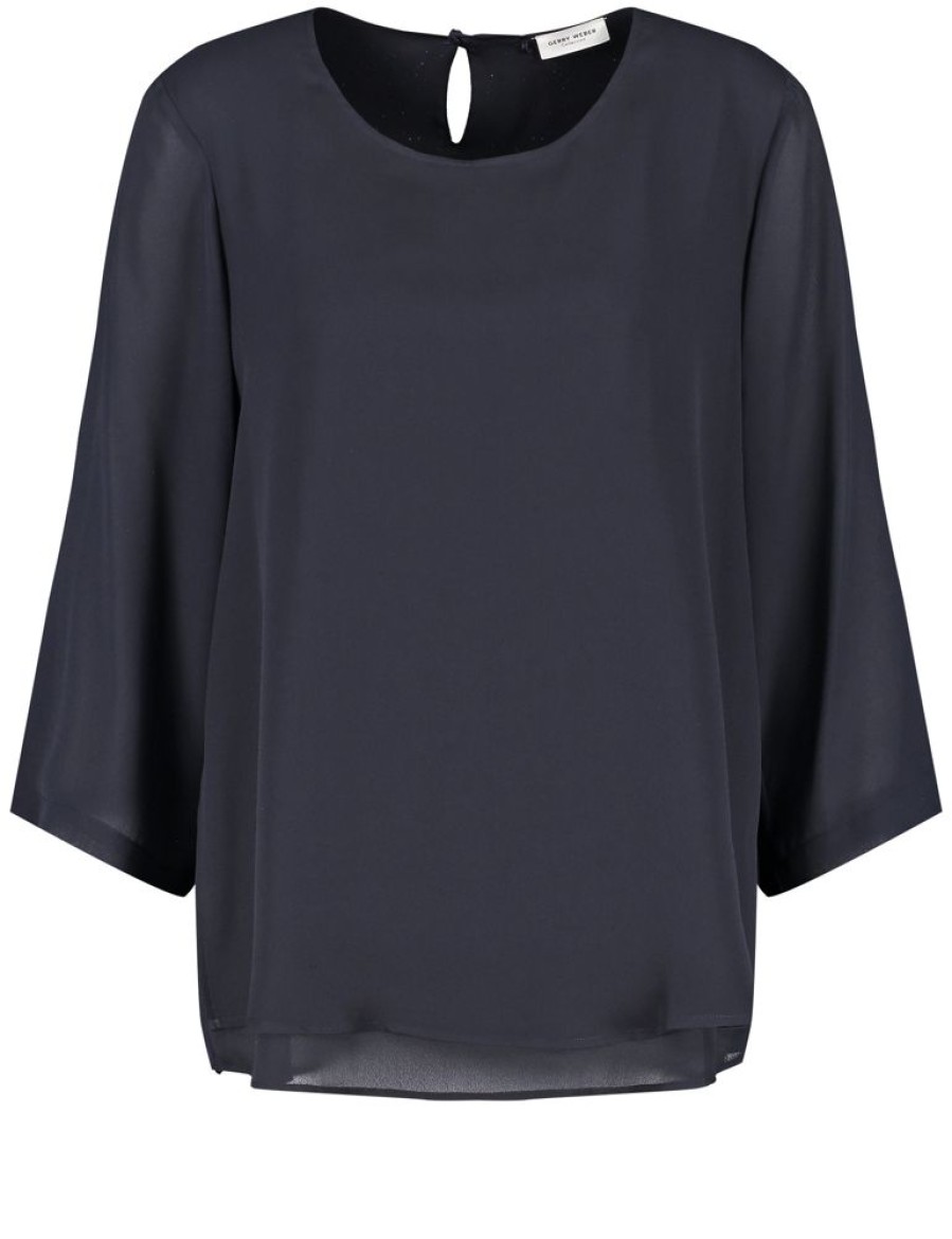 Blouses GERRY WEBER | Blouse Met 3/4-Mouwen En Laagjeslook