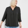 Blouses SAMOON | Blouse Met 3/4-Mouwen