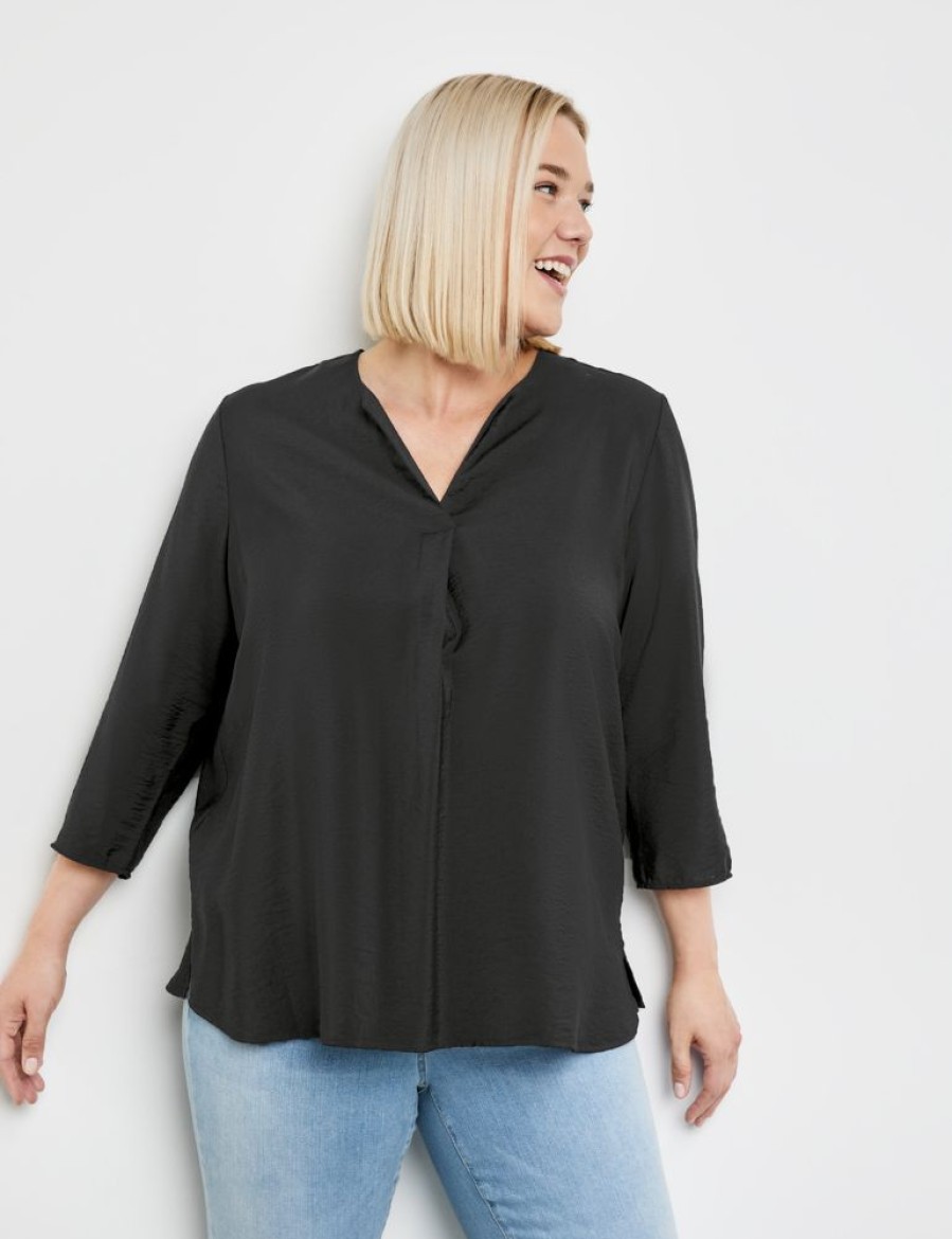 Blouses SAMOON | Blouse Met 3/4-Mouwen