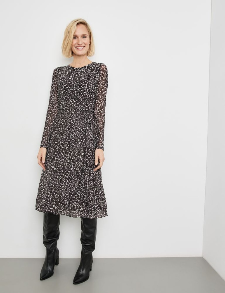 Jurken GERRY WEBER | Jurk Van Mesh Met Wikkeleffect