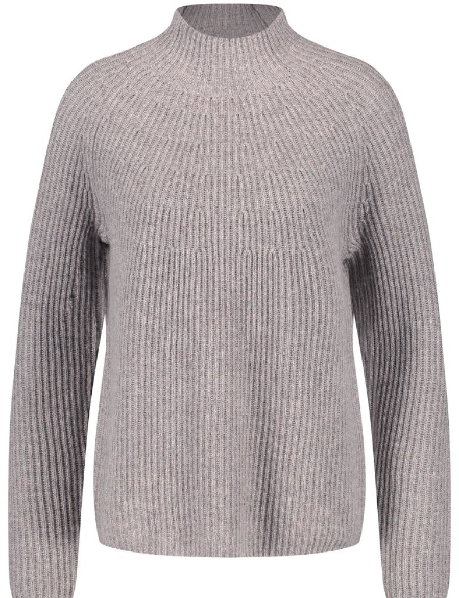 Knitwear GERRY WEBER | Ribgebreide Trui Met Turtleneck En Kasjmier