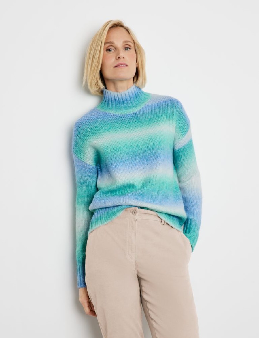 Knitwear GERRY WEBER | Trui Met Opstaande Kraag En Wol