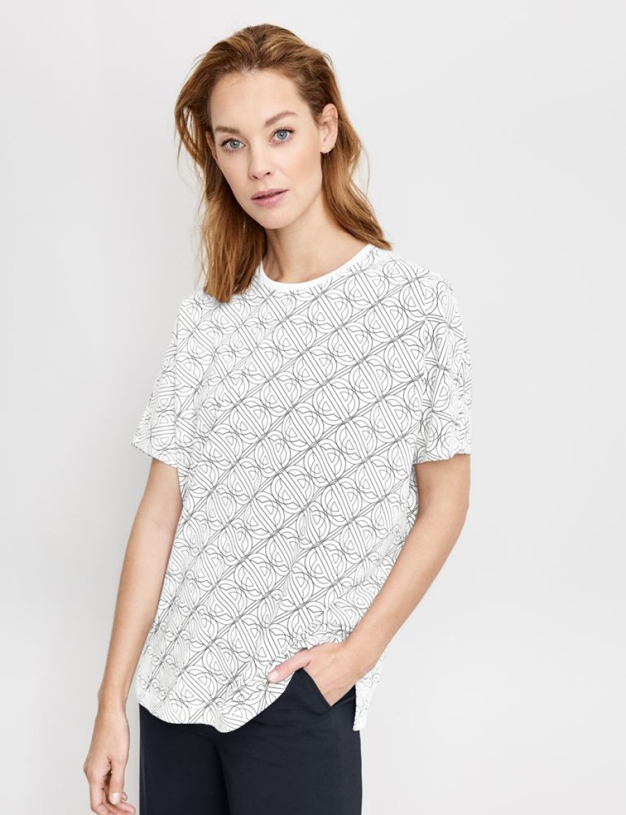 Shirts GERRY WEBER | Shirt Met 1/2-Mouwen En Logoprint