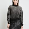 Knitwear TAIFUN | Ribtrui Met Glinstereffect