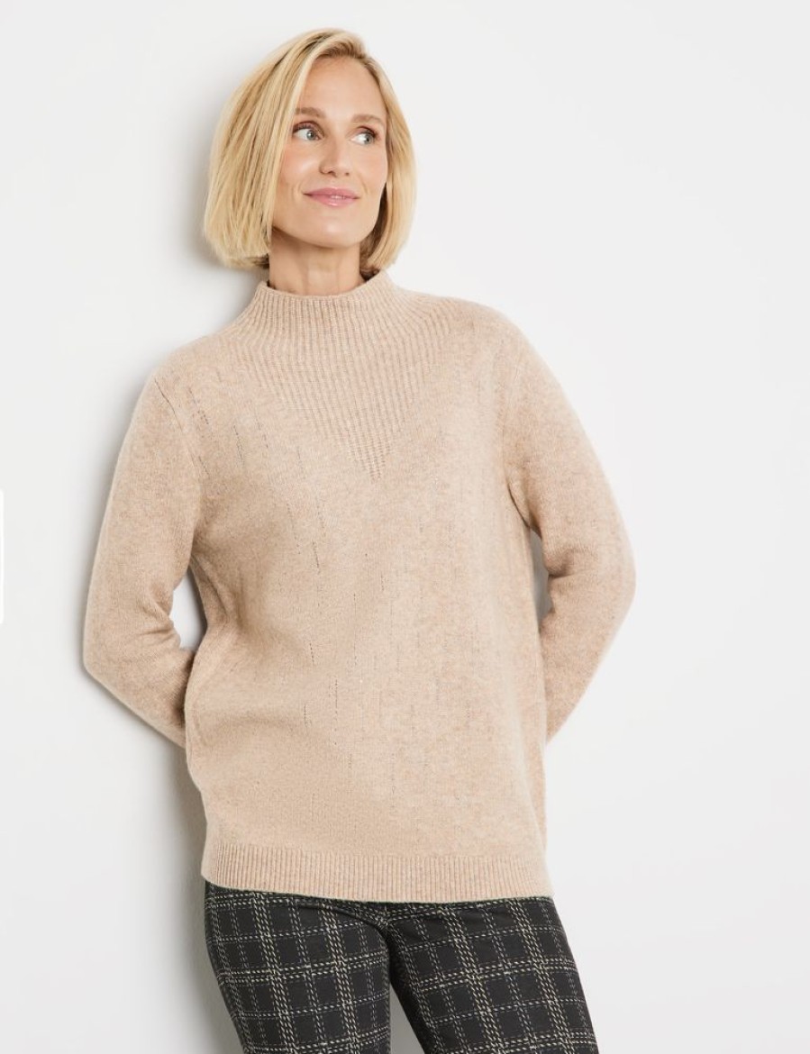 Knitwear GERRY WEBER | Fijngebreide Trui Met Siersteentjes