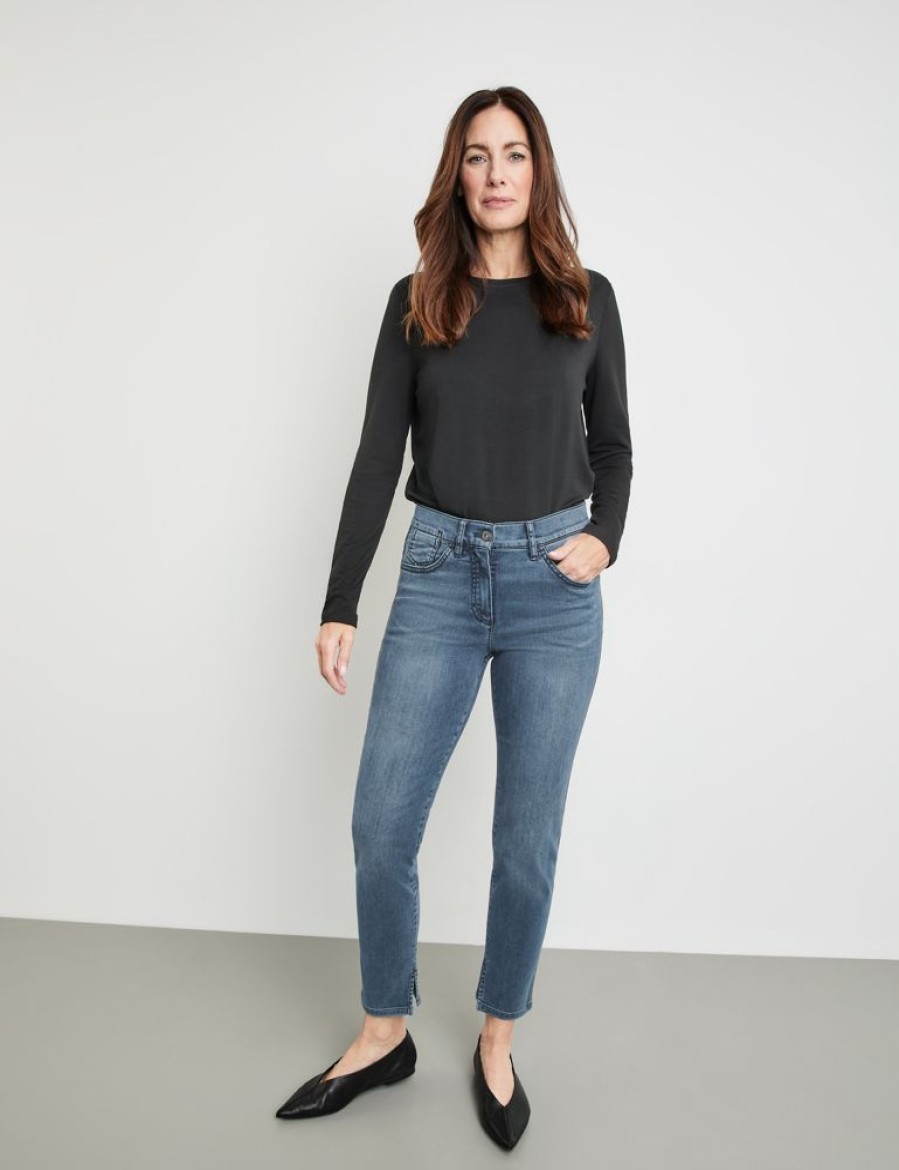 Broeken GERRY WEBER | Best4Me Cropped Denim Sateen