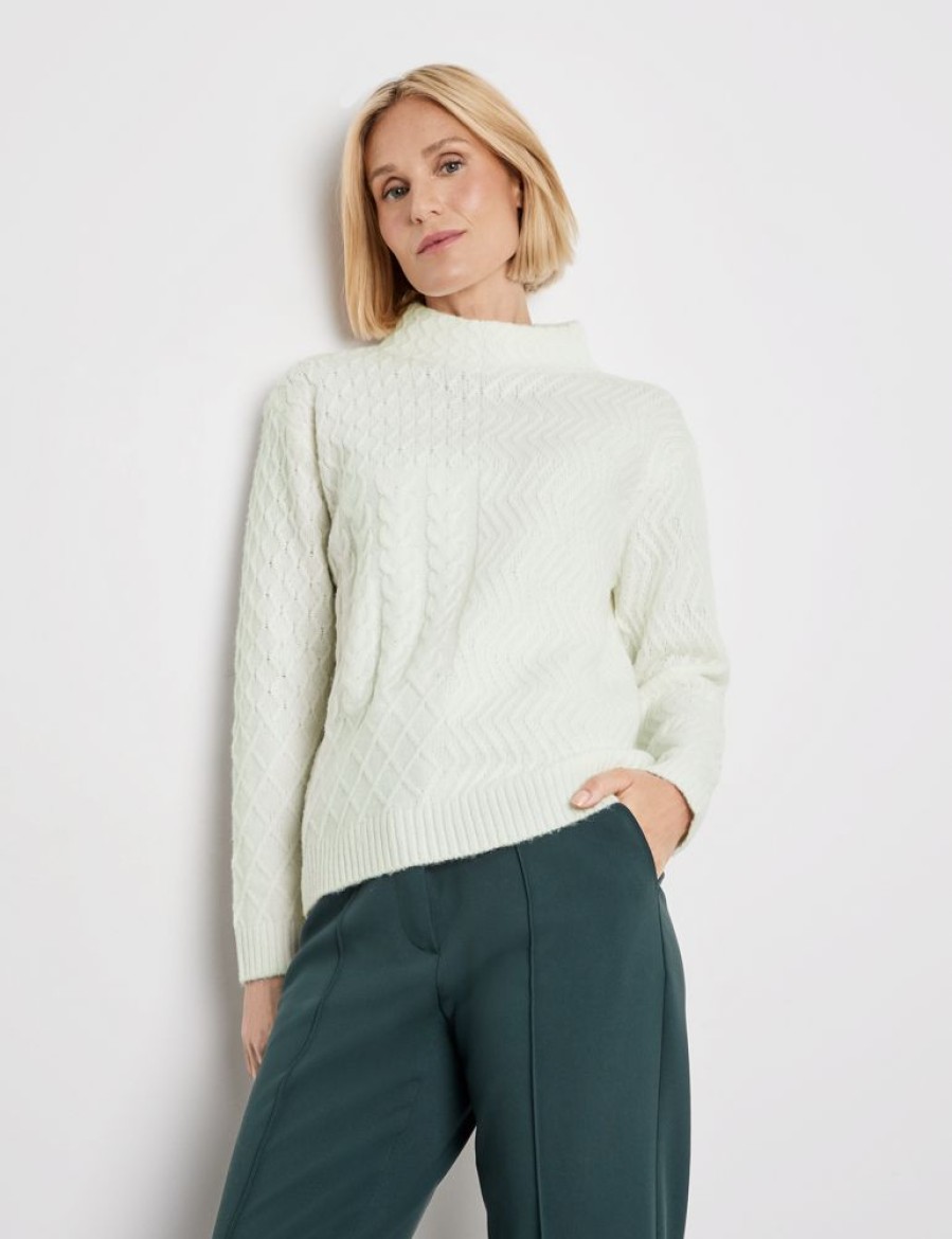 Knitwear GERRY WEBER | Trui Met Turtleneck En Diverse Breisels