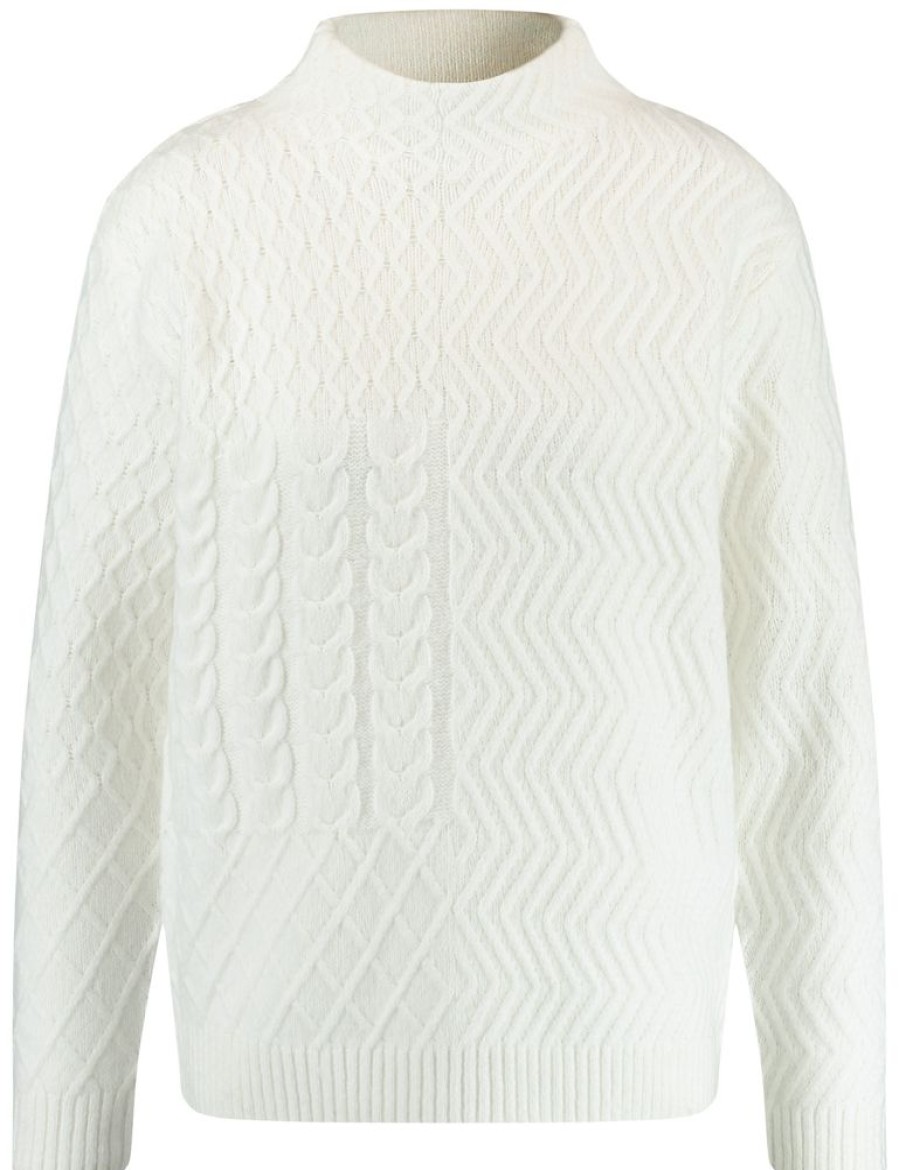 Knitwear GERRY WEBER | Trui Met Turtleneck En Diverse Breisels