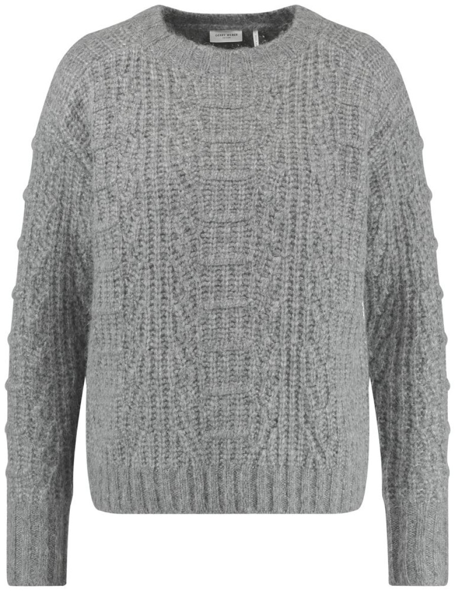 Knitwear GERRY WEBER | Wollen Trui Met Gestructureerd Breisel