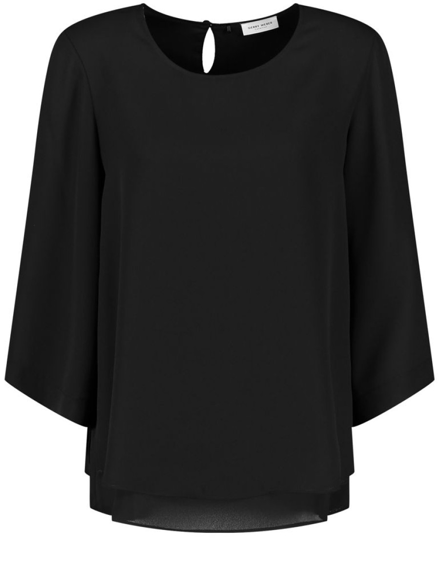 Blouses GERRY WEBER | Blouse Met 3/4-Mouwen En Laagjeslook