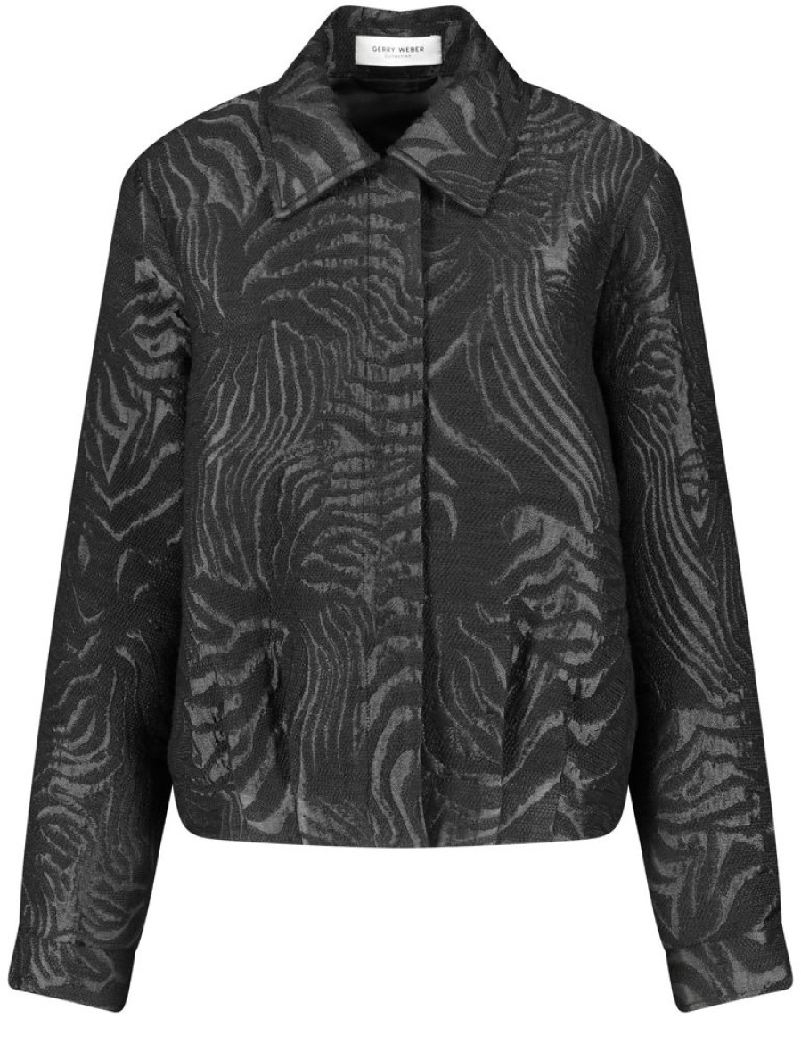 Blazers GERRY WEBER | Blazerjasje Met Jacquardpatroon En Kraag