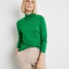 Knitwear GERRY WEBER | Basic Coltrui Met Ribgebreide Details