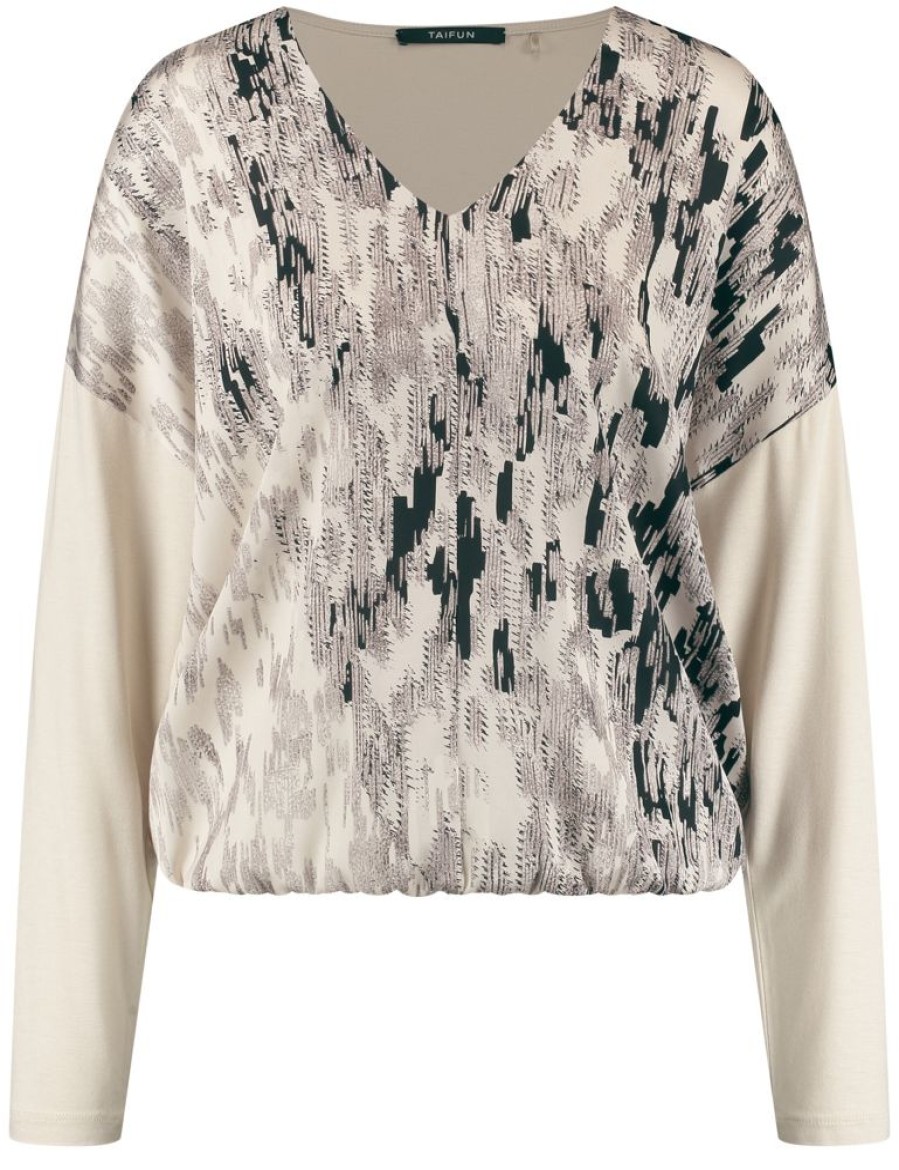 Blouses TAIFUN | Blouseachtig Shirt Met V-Hals