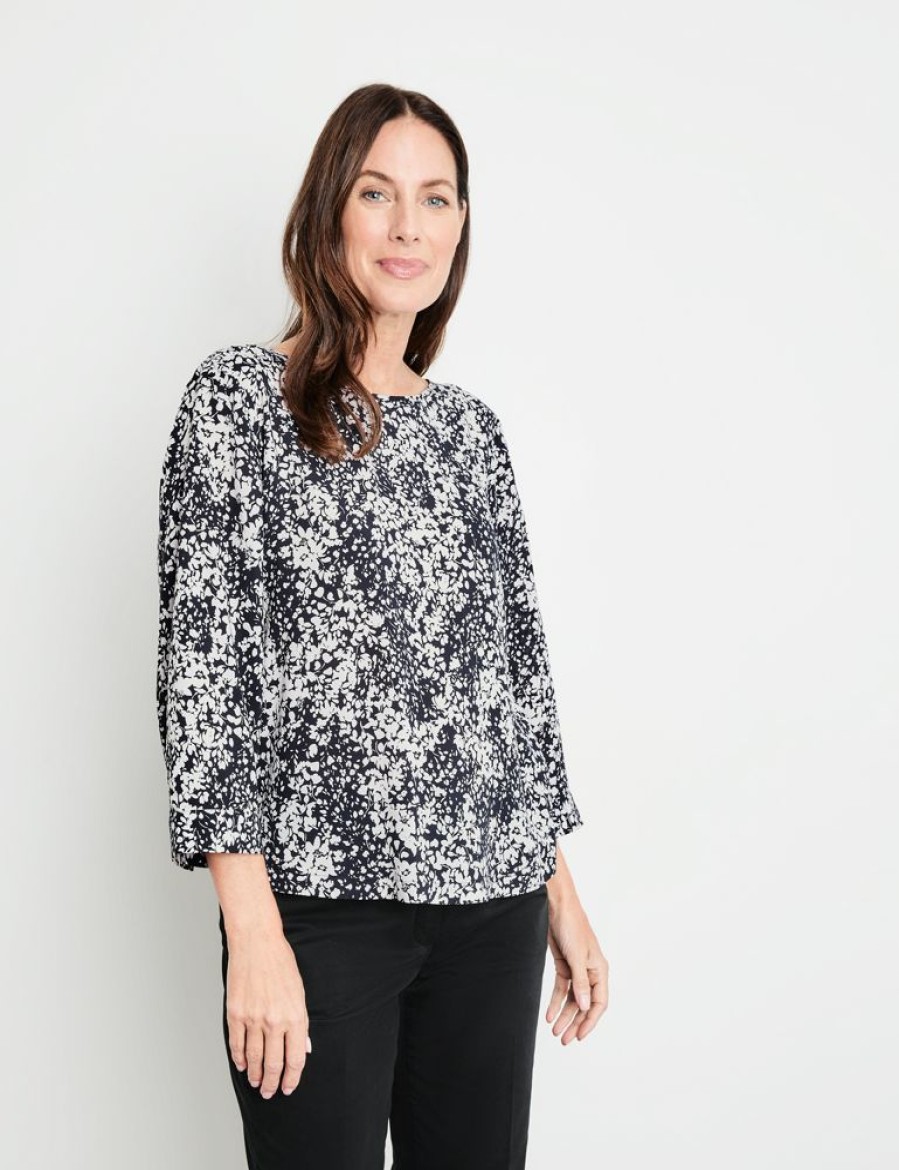 Blouses GERRY WEBER | Blouse Met 3/4-Mouwen