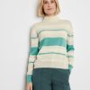 Knitwear GERRY WEBER | Gestreepte Wollen Trui Met Turtleneck