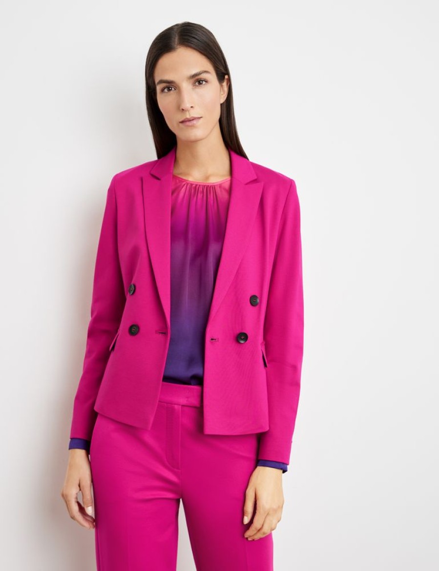 Blazers GERRY WEBER | Elegante Blazer Met Dubbele Knoopsluiting