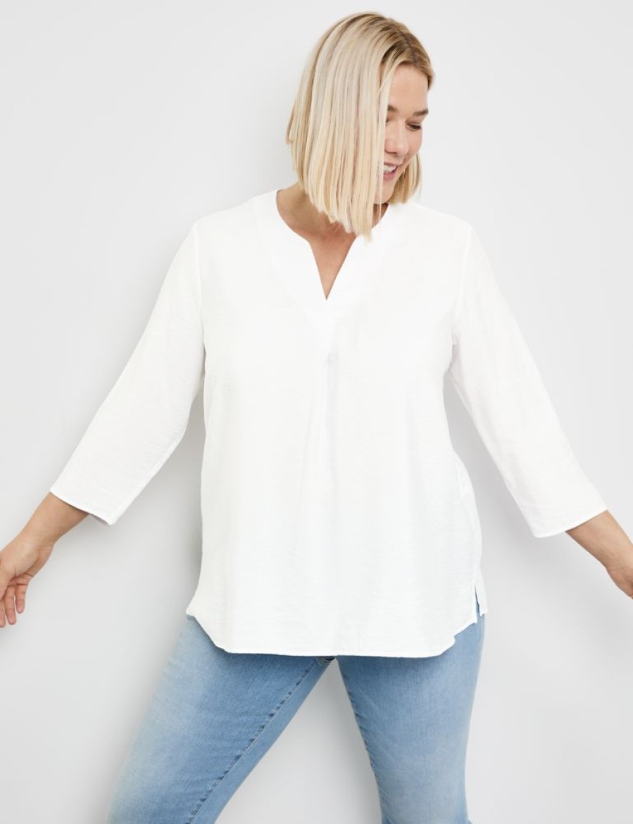 Blouses SAMOON | Blouse Met 3/4-Mouwen