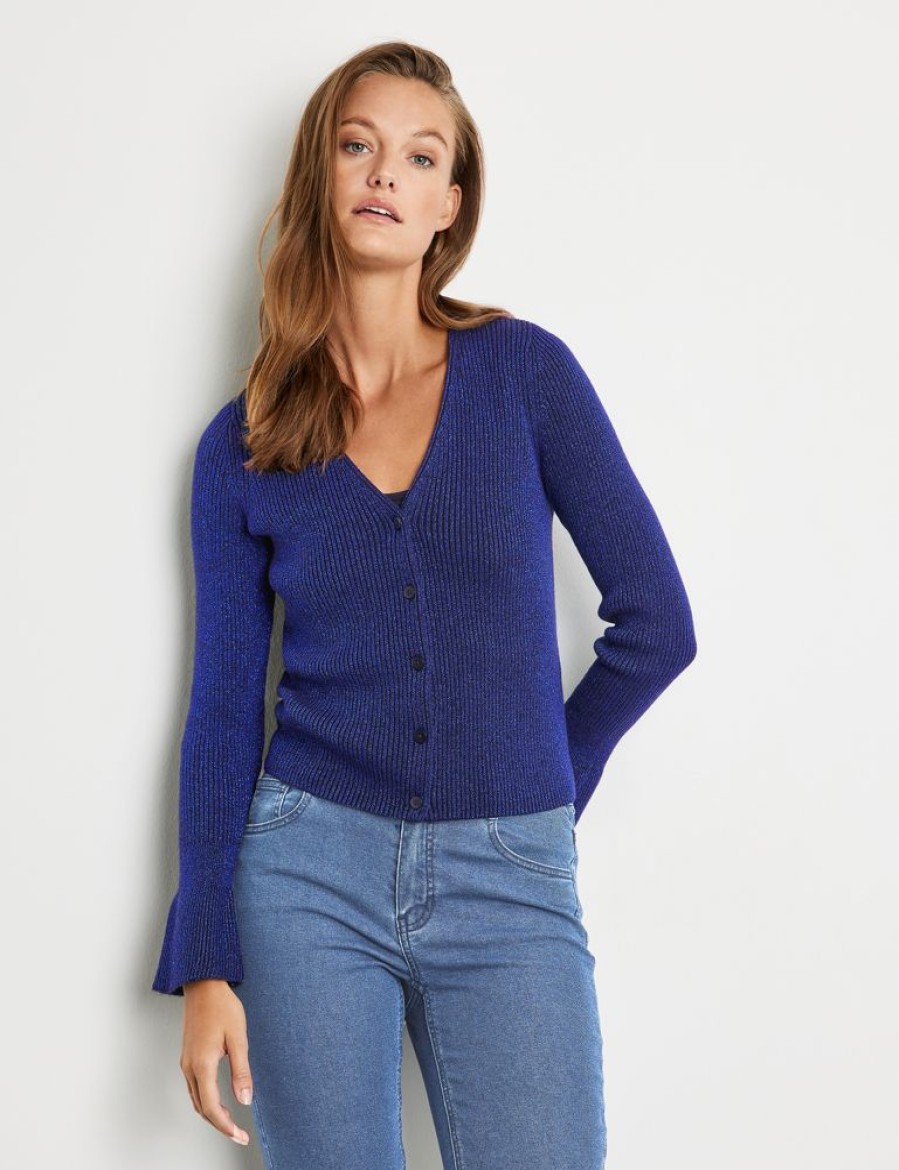 Knitwear TAIFUN | Glinsterend Gebreid Vest