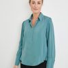 Blouses GERRY WEBER | Soepele Blouse Met Langer Achterpand En Zijsplitten