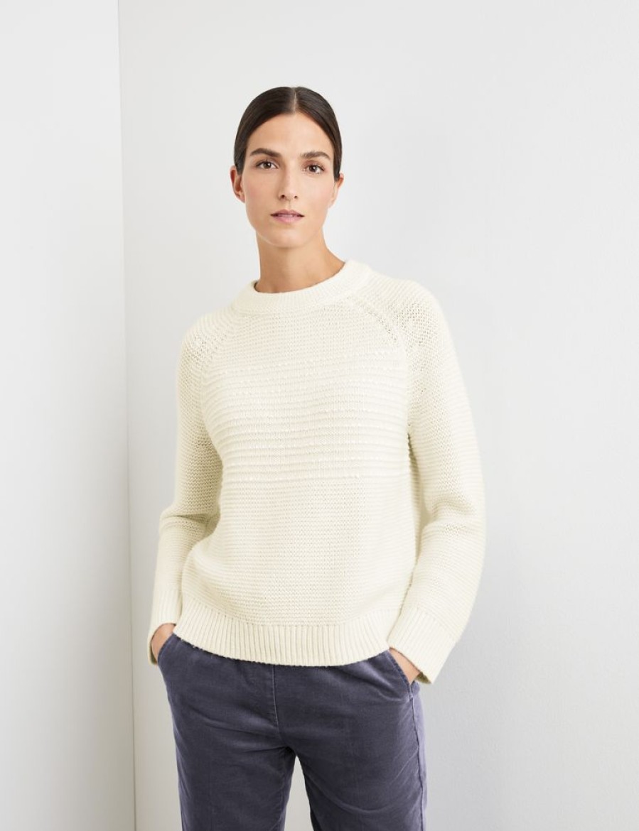 Knitwear GERRY WEBER | Trui Met Raglanmouwen En Pailletjes