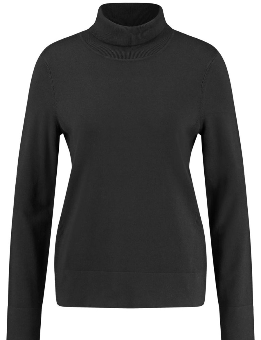 Knitwear GERRY WEBER | Basic Coltrui Met Ribgebreide Details